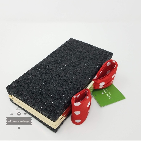 Kate spade Minnie Mouse bow clasp crossbody black - Picture 2 of 8